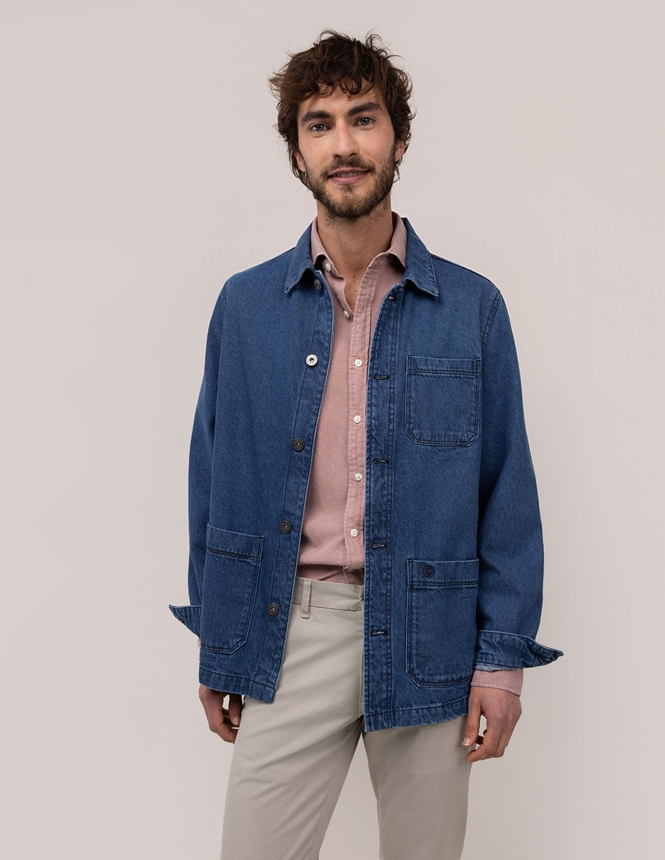 Camisa casual de bambú manga larga para hombre 4