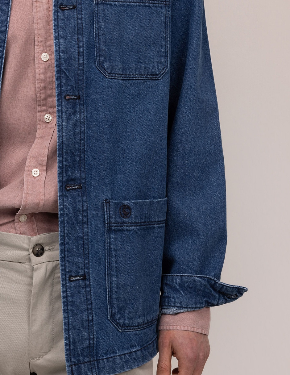 Camisa casual de bambú manga larga para hombre 10