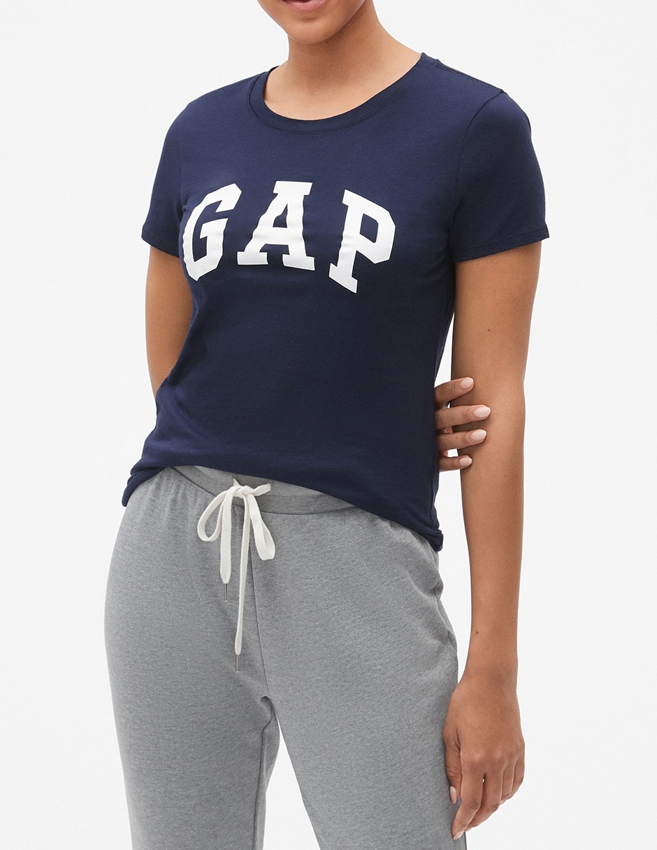 Playera manga corta cuello redondo para mujer