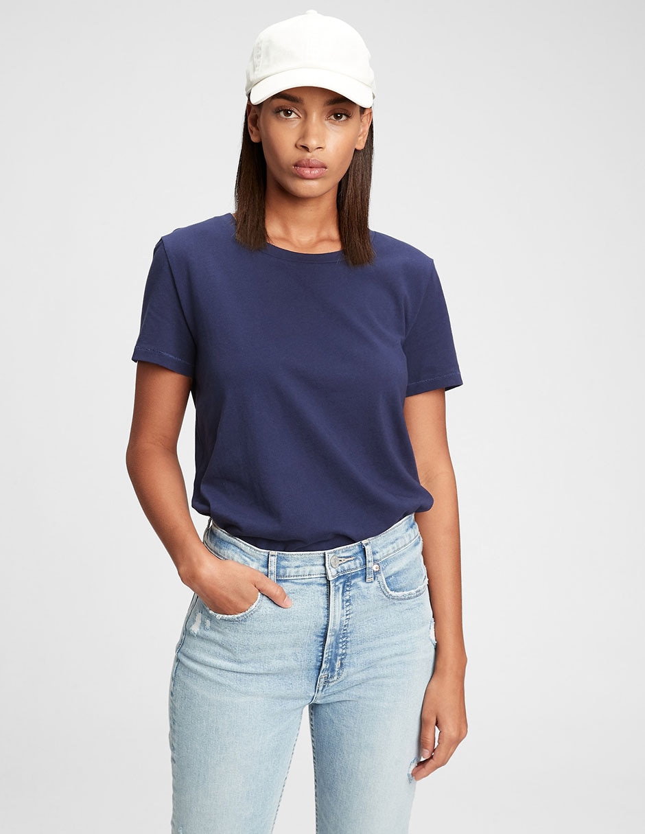 Playera manga corta Ultrasoft cuello redondo para mujer