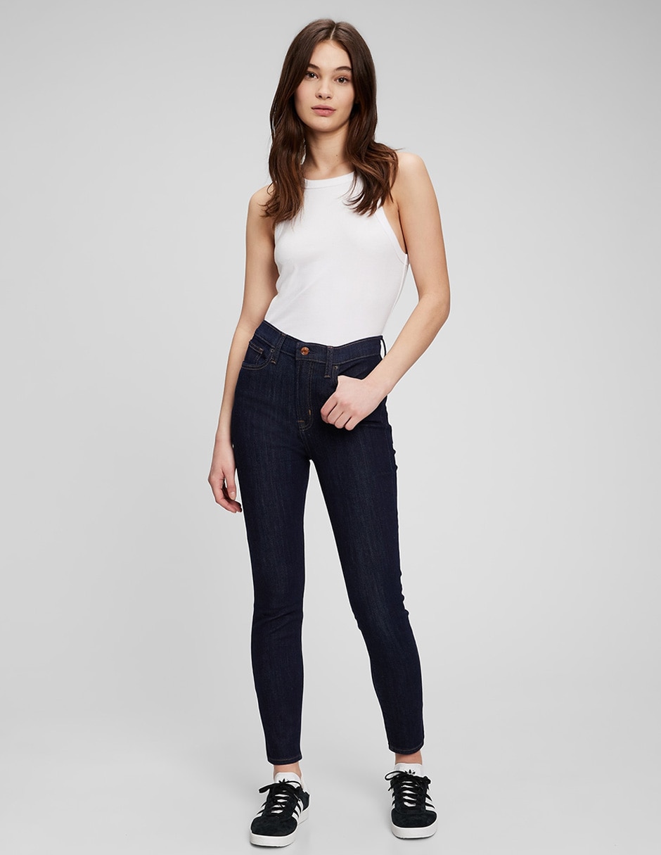 Jeans skinny corte cintura alta para mujer Jeans skinny corte cintura alta para mujer