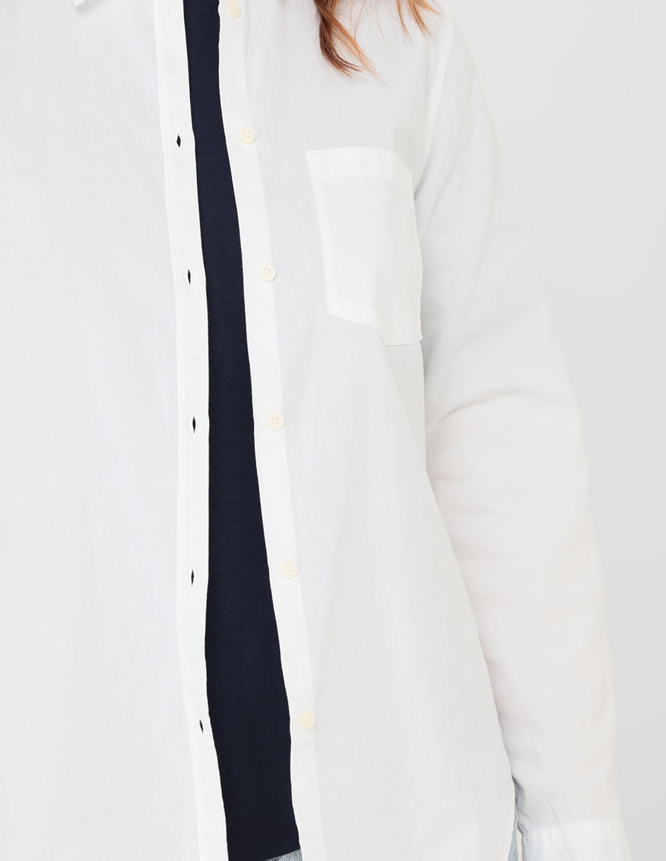 Camisa de algodón manga larga para mujer 2