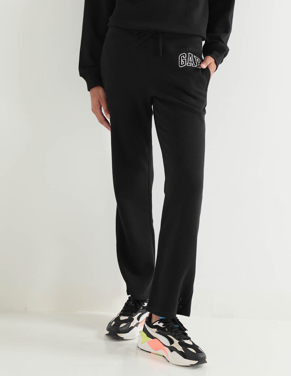 Pants straight con jareta para mujer