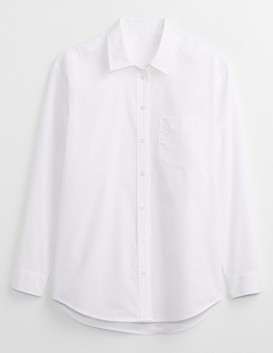 Camisa de algodón manga larga para mujer 3