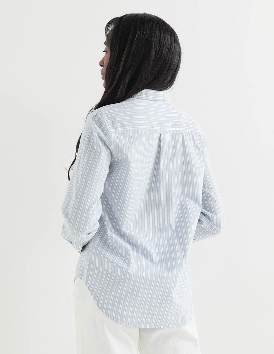 Camisa de algodón manga larga para mujer 2