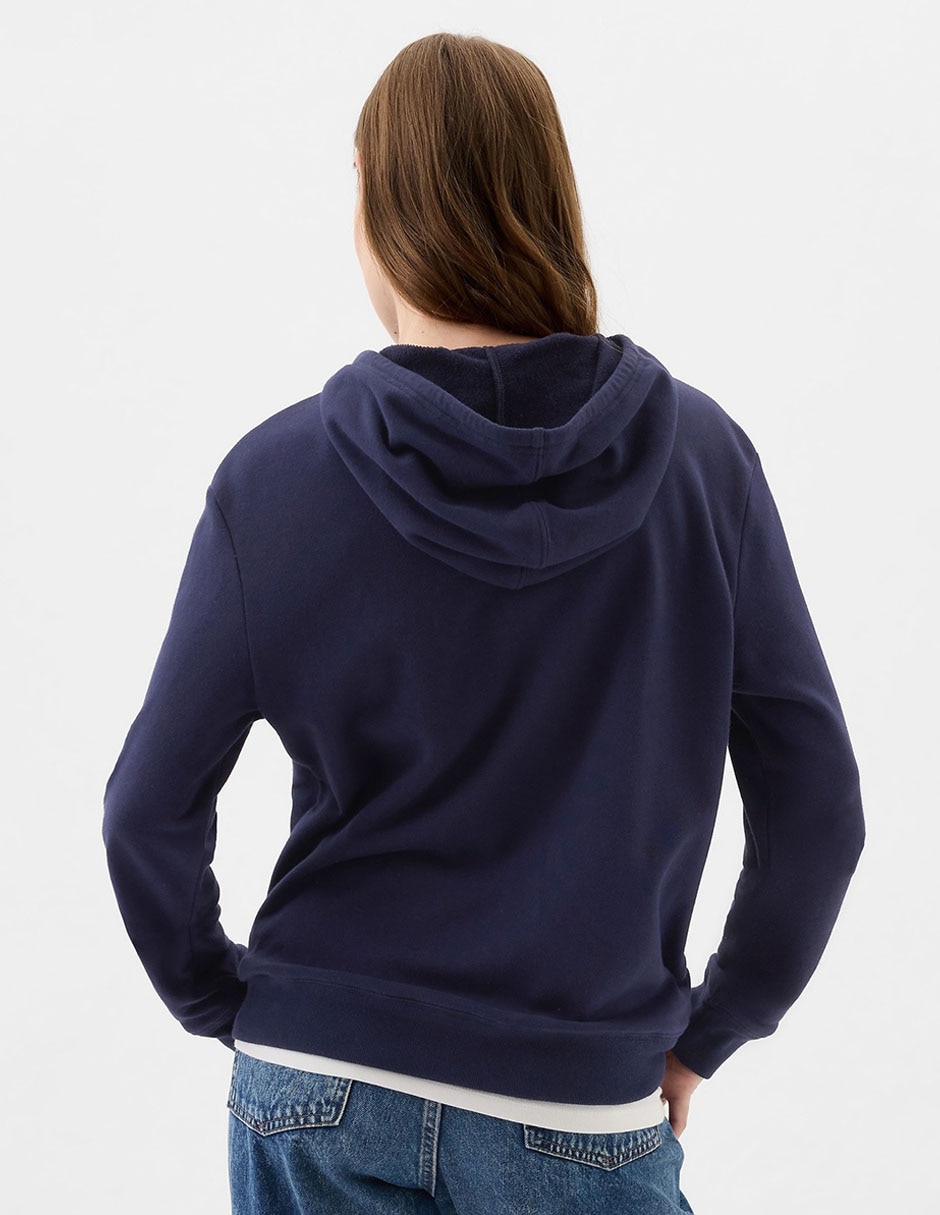 Sudadera con capucha y bolsa para mujer
