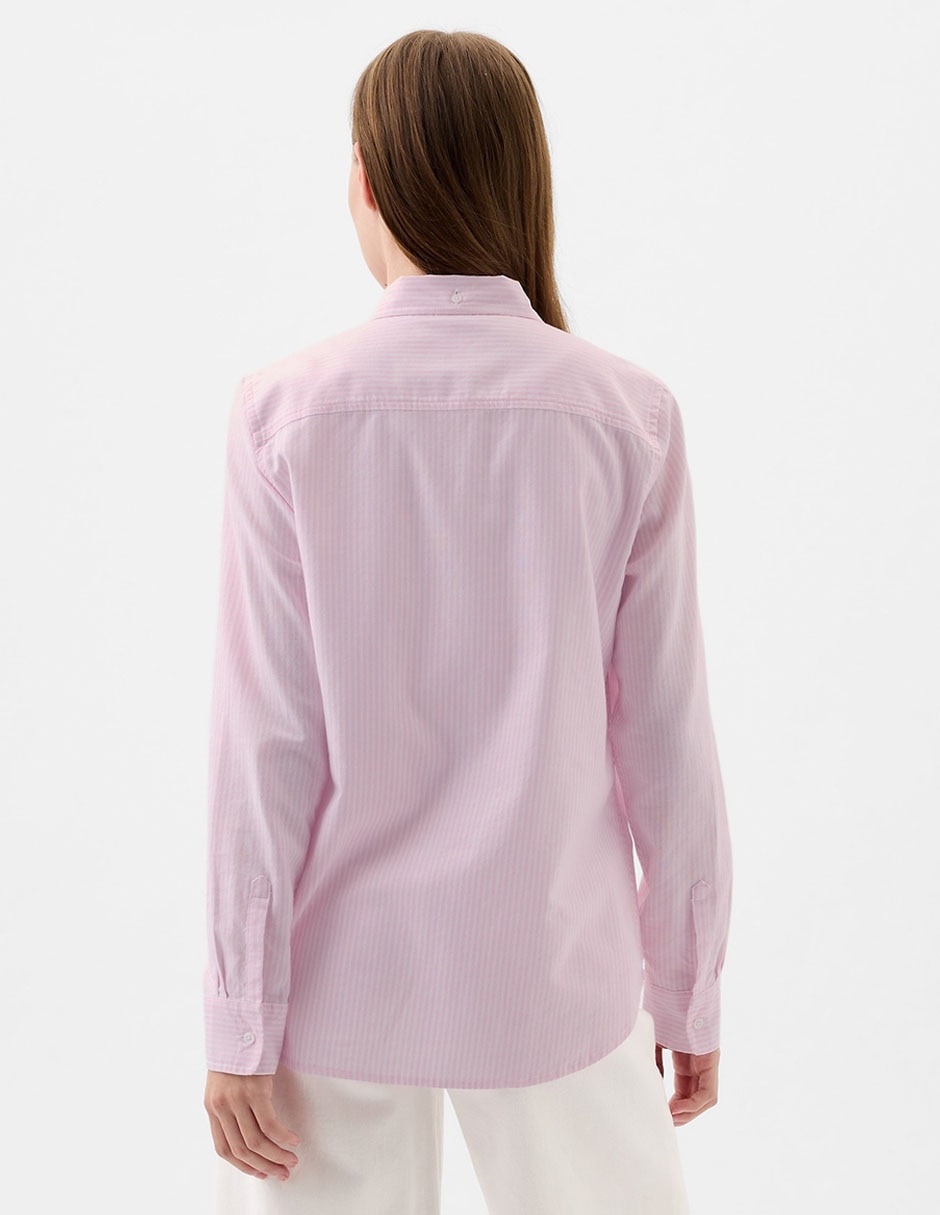 Camisa de algodón manga larga para mujer 2