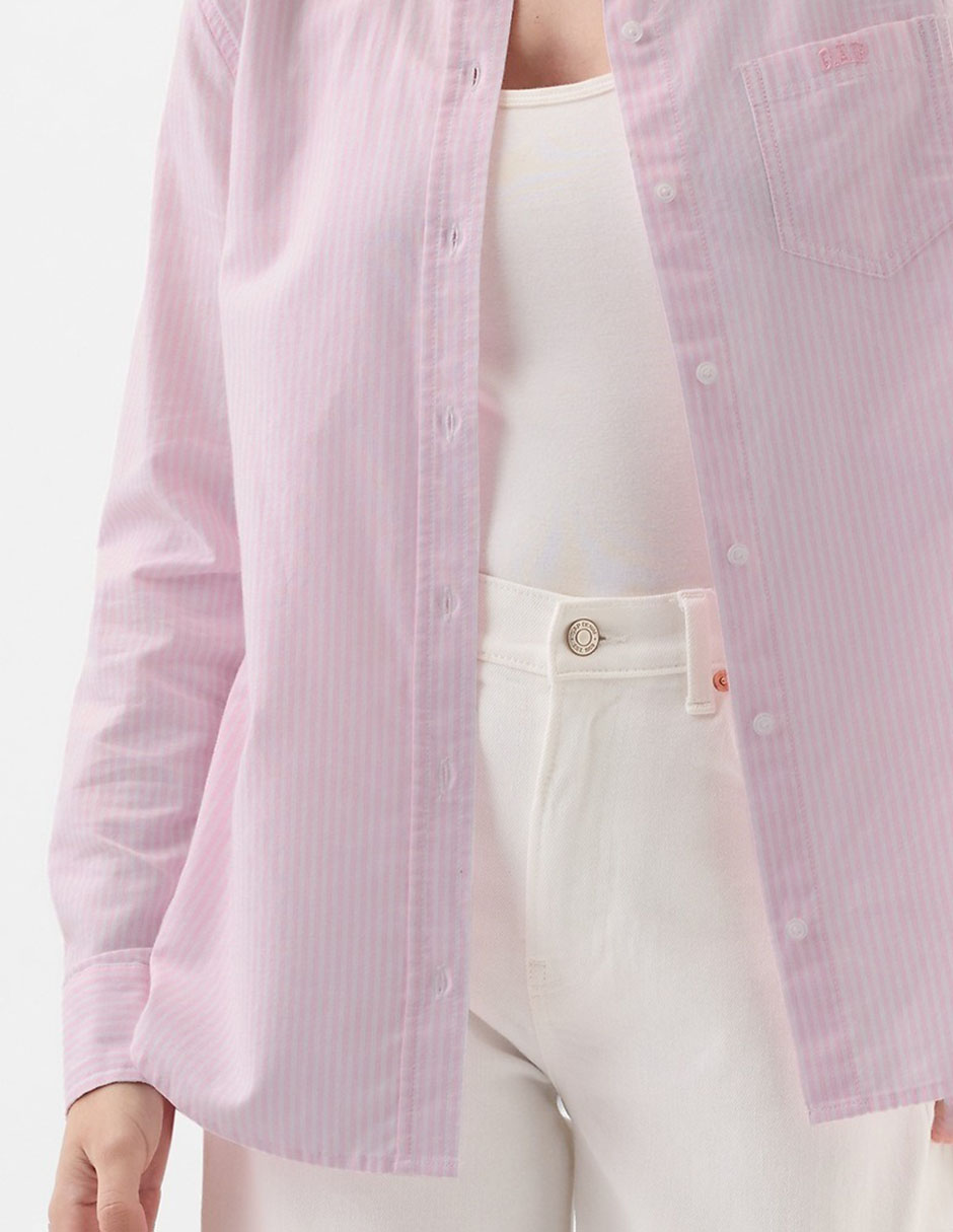 Camisa de algodón manga larga para mujer 3