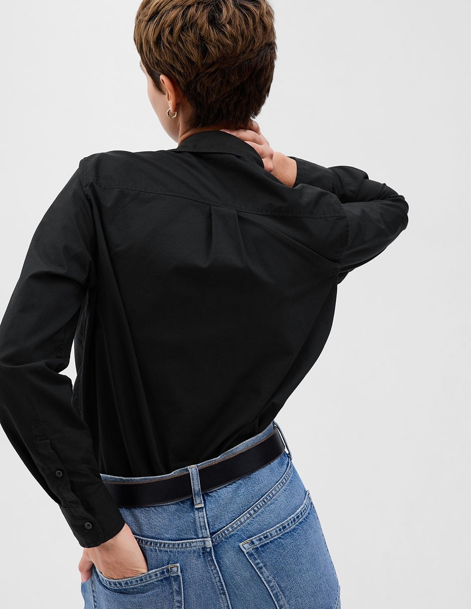 Camisa de algodón manga larga para mujer 5