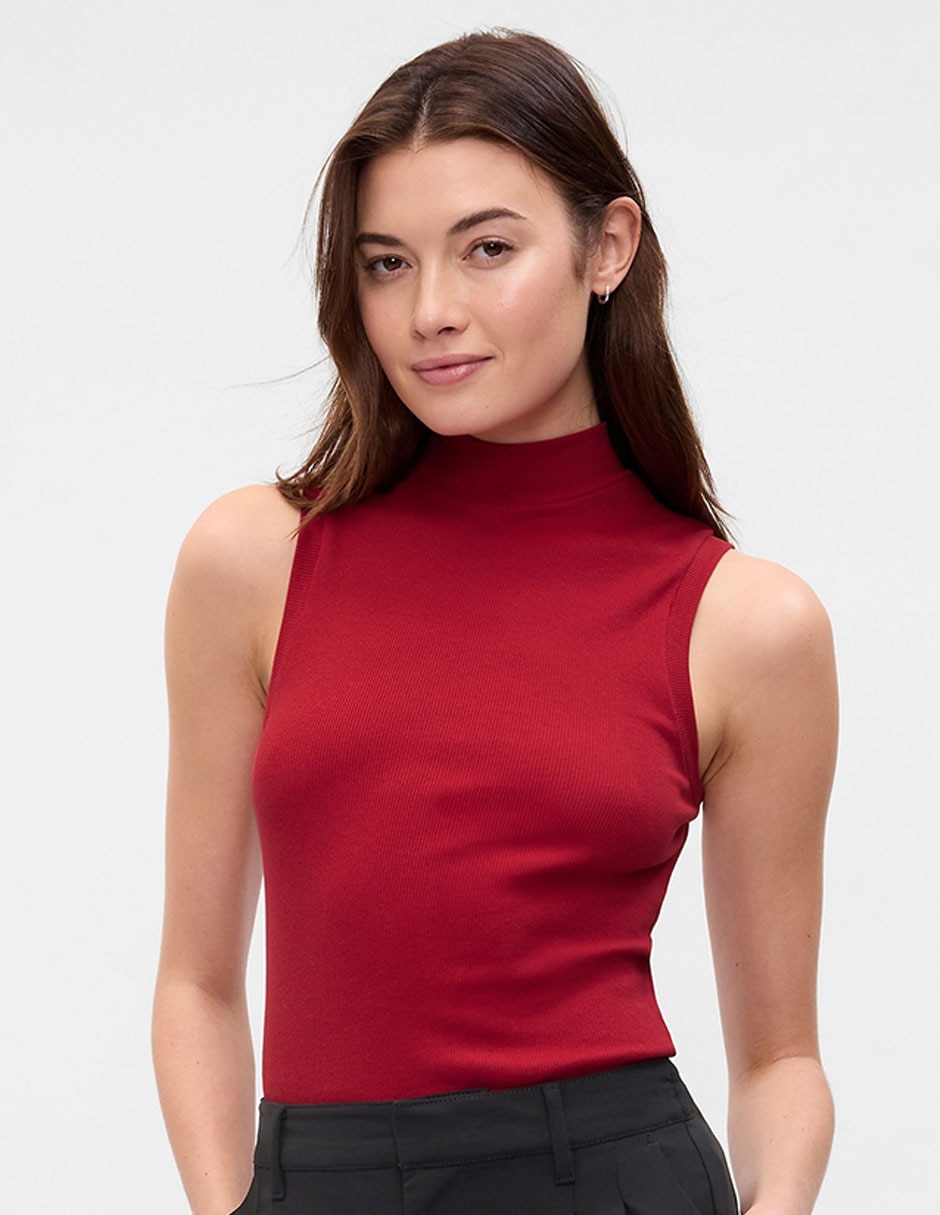 Playera cuello alto para mujer