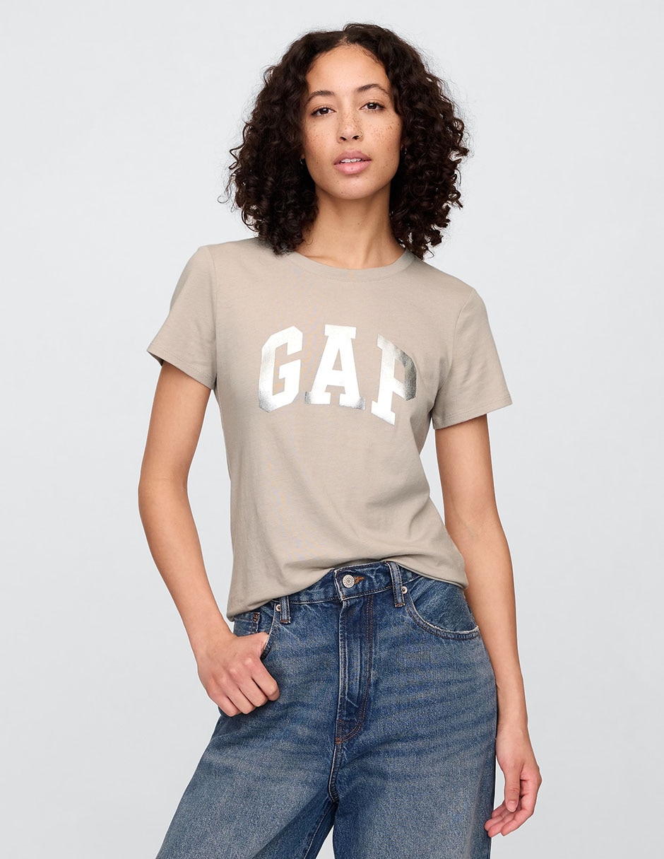Playera manga corta cuello redondo para mujer 1