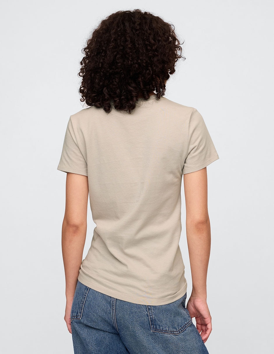 Playera manga corta cuello redondo para mujer 2