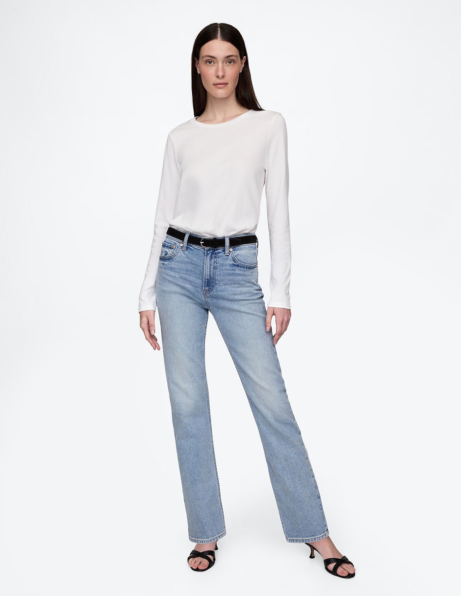 Jeans straight para mujer 5