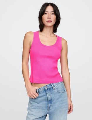 Playera tank cuello redondo para mujer Playera tank cuello redondo para mujer
