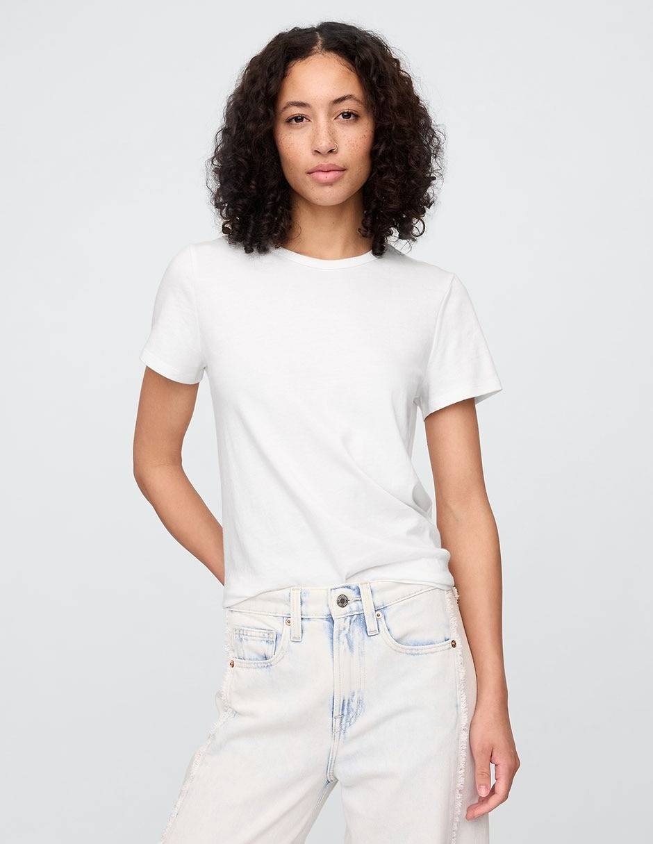 Playera manga corta cuello redondo mujer Playera manga corta cuello redondo mujer