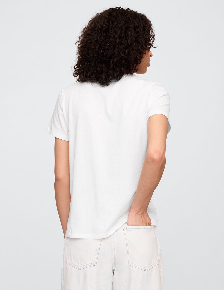Playera manga corta cuello redondo para mujer 2