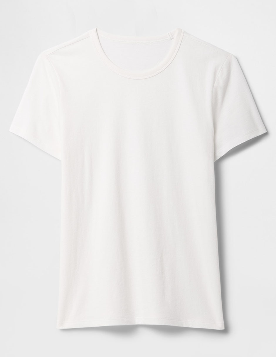 Playera manga corta cuello redondo para mujer 5