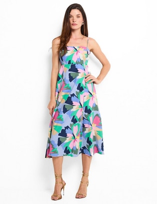Vestido midi casual para mujer Vestido midi casual para mujer