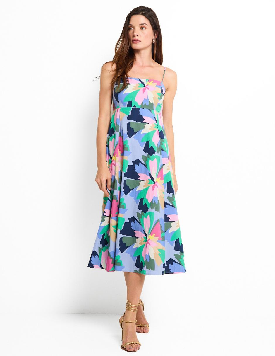 Vestido midi casual para mujer