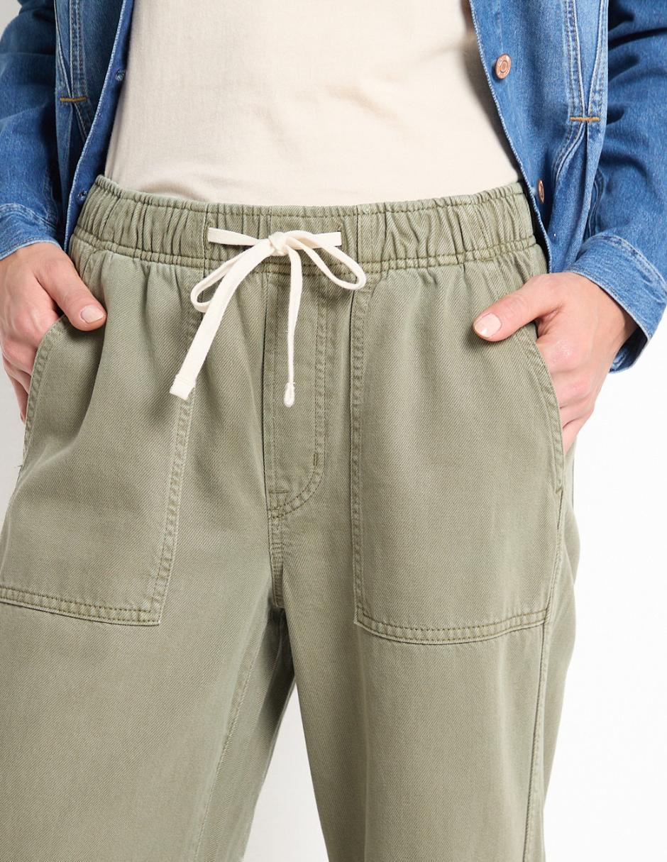 Jeans baggy corte cintura para mujer 2