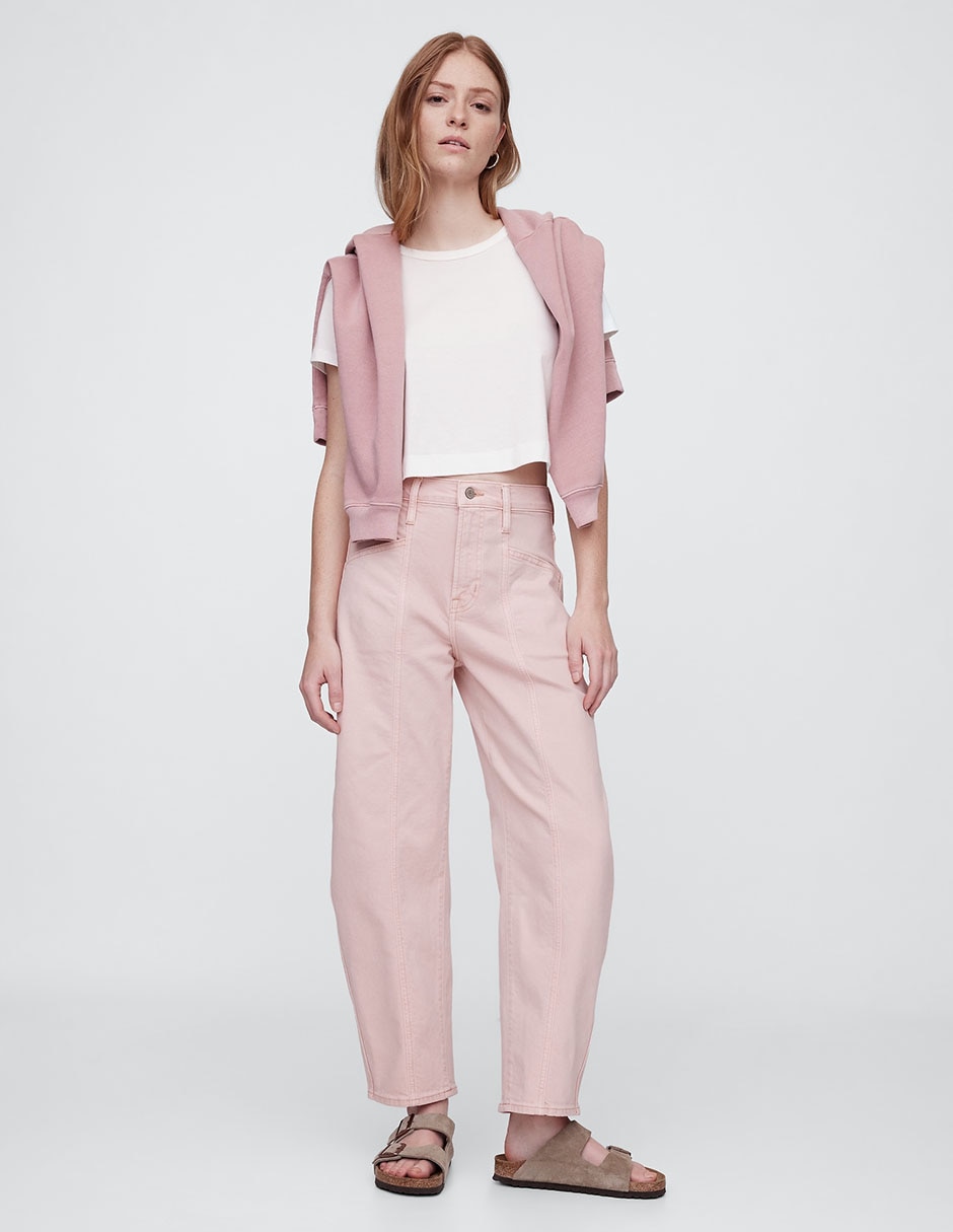 Jeans barrel para mujer 4