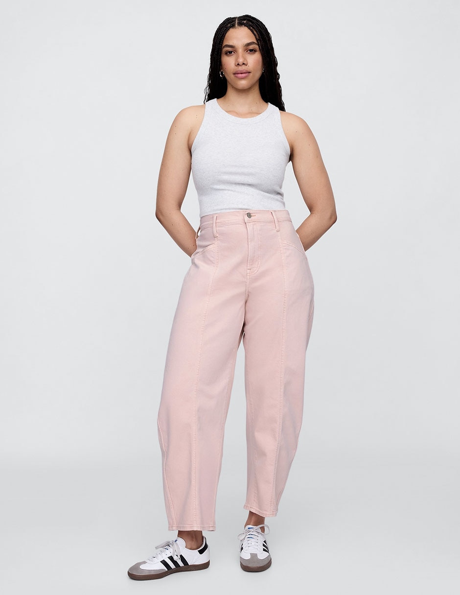 Jeans barrel para mujer 5