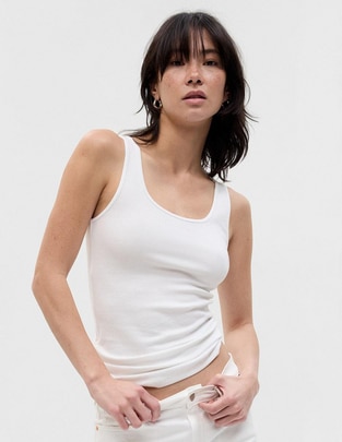 Playera tank cuello redondo mujer