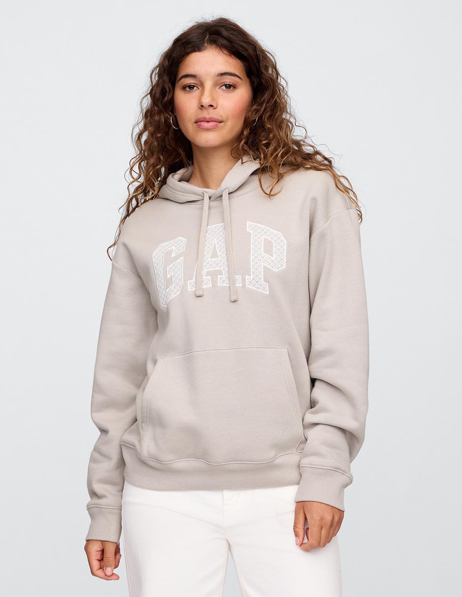 Sudadera con capucha y bolsa para mujer