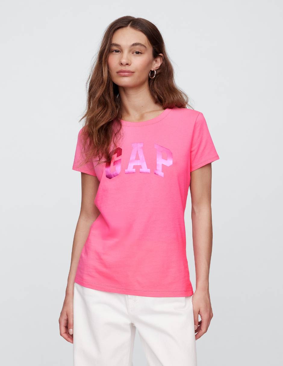 Playera manga corta cuello redondo para mujer Playera manga corta cuello redondo para mujer