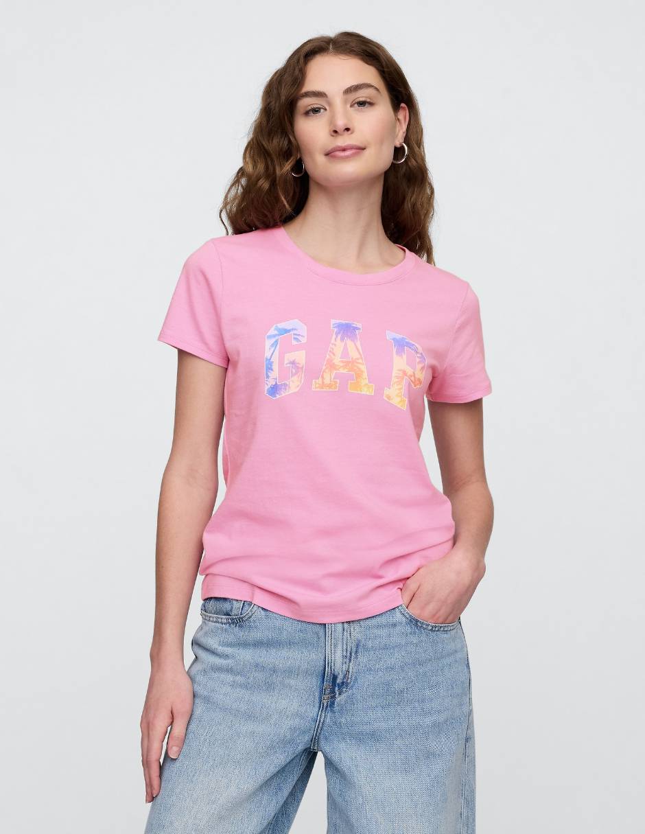 Playera manga corta cuello redondo para mujer Playera manga corta cuello redondo para mujer