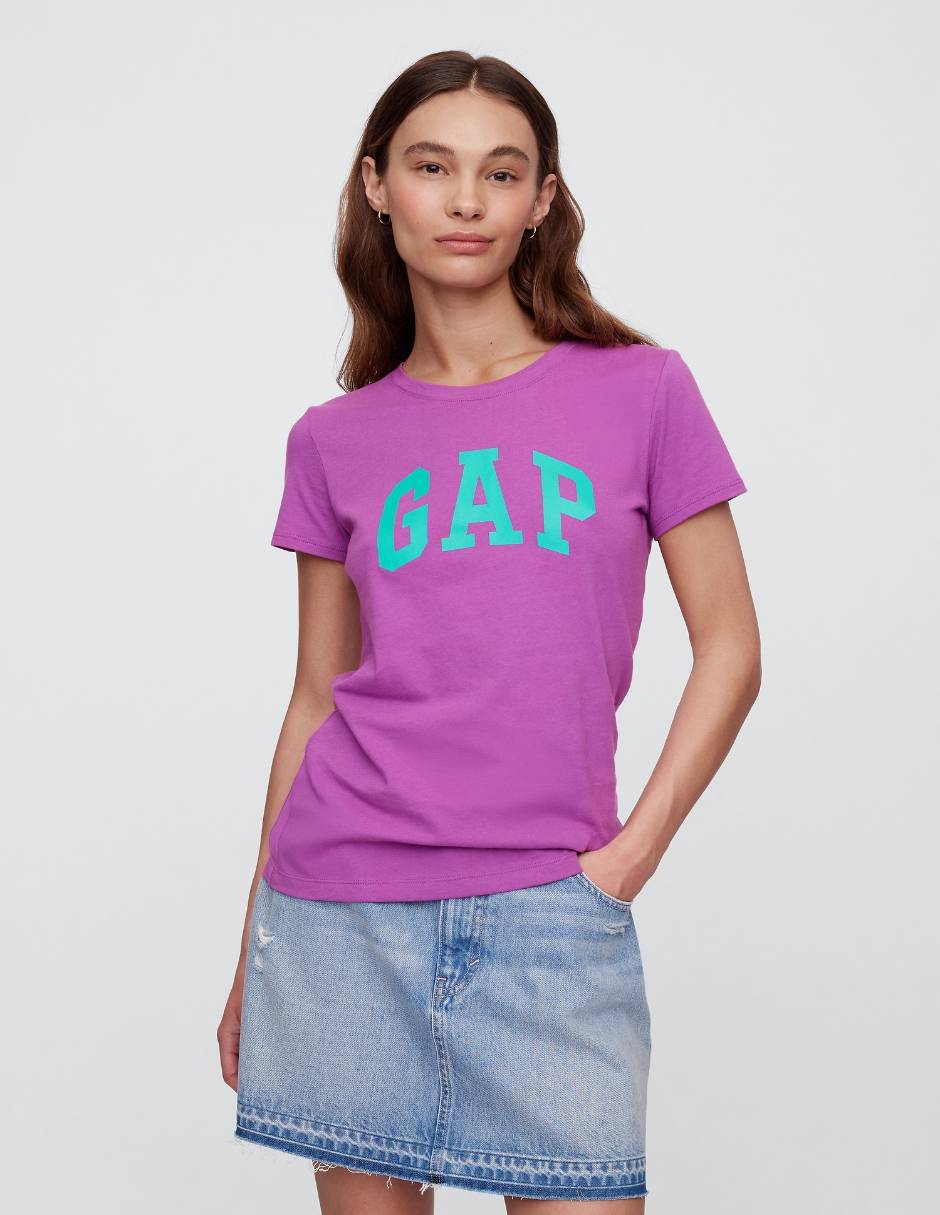 Playera manga corta cuello redondo para mujer Playera manga corta cuello redondo para mujer