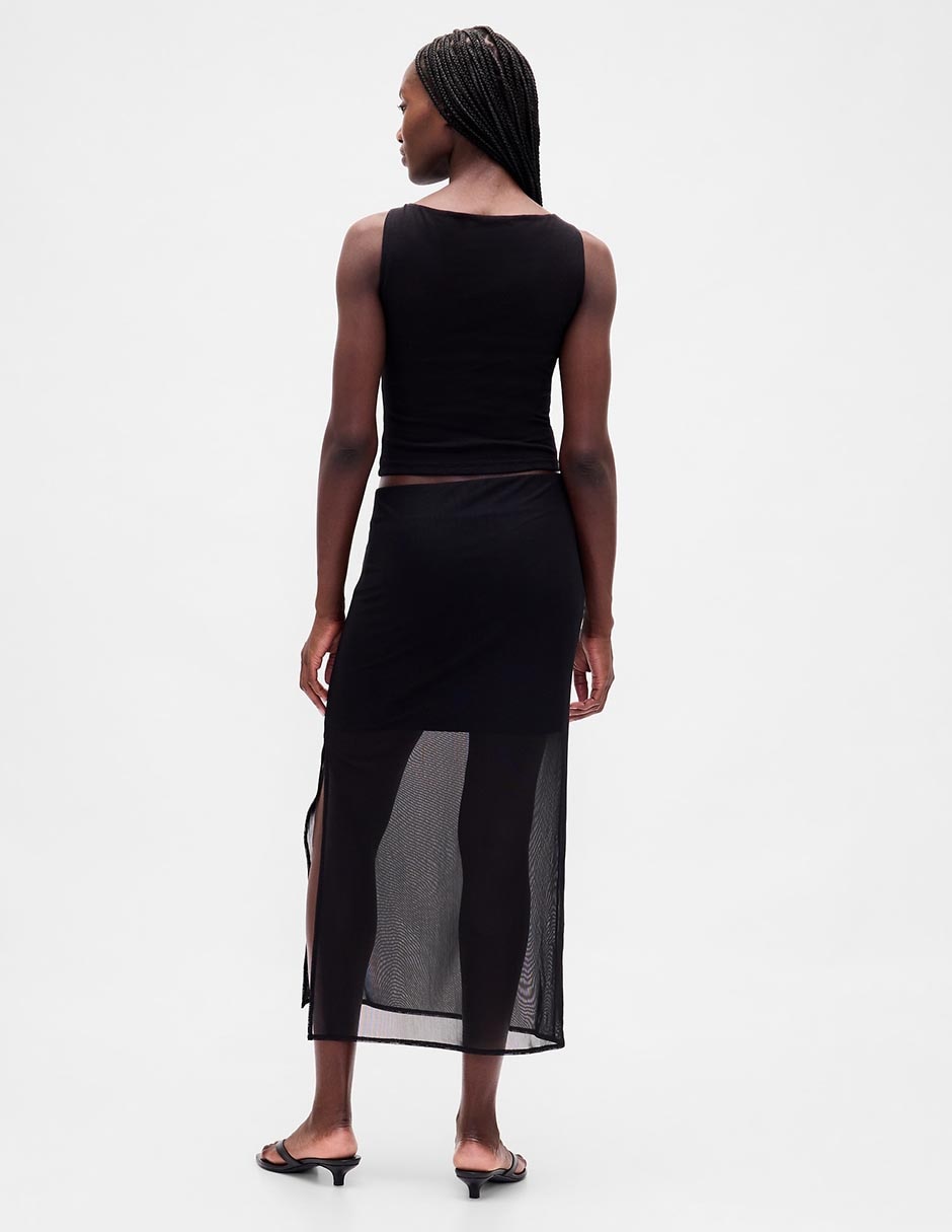 Falda crop a la cintura