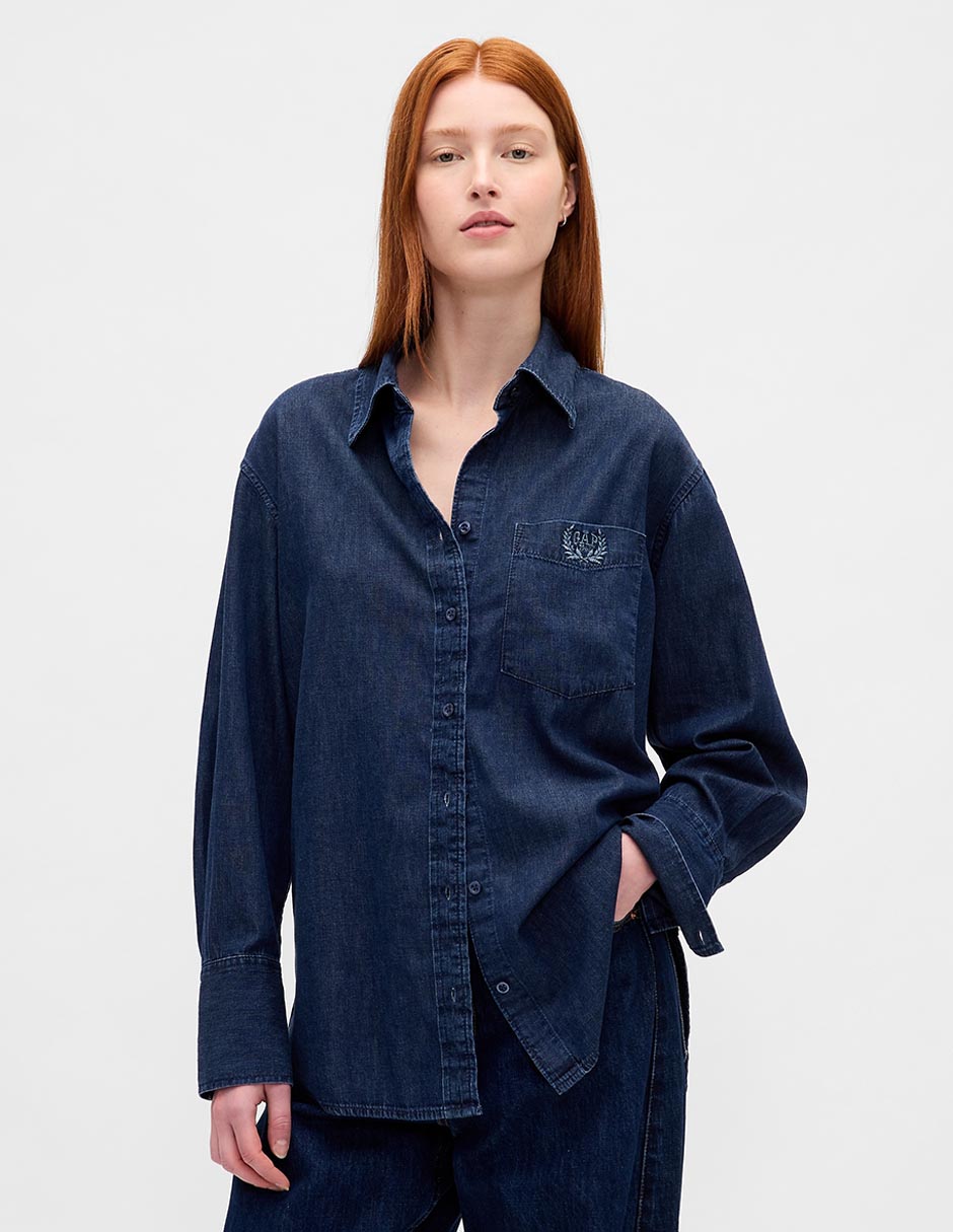 Camisa de algodón manga larga para mujer Camisa de algodón manga larga para mujer