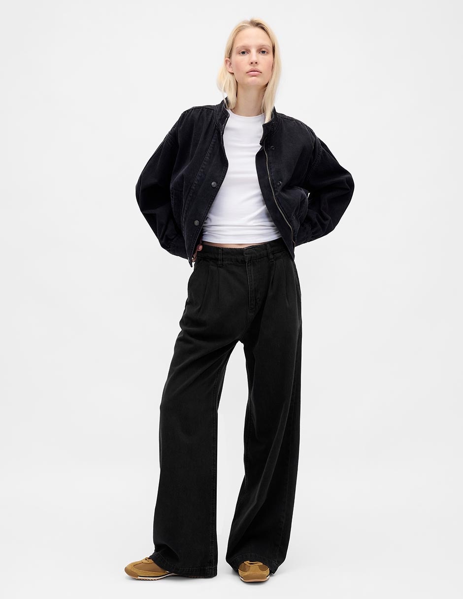 Pantalón relaxed wide leg para mujer Pantalón relaxed wide leg para mujer