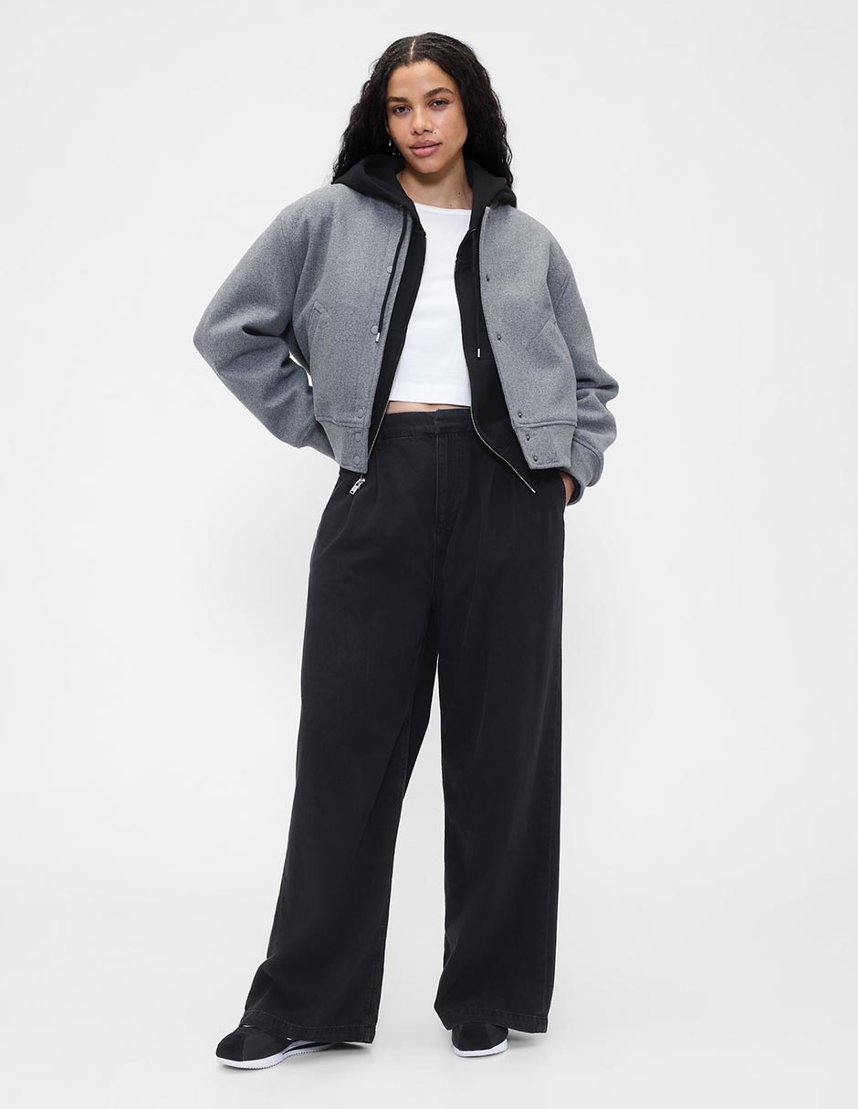 Pantalón relaxed wide leg para mujer 2