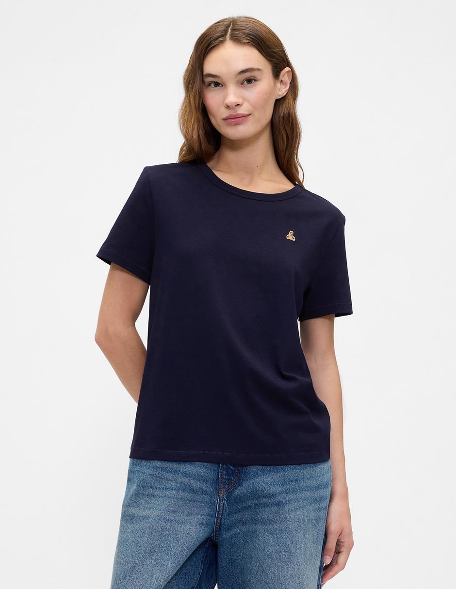 Playera manga corta cuello redondo para mujer Playera manga corta cuello redondo para mujer
