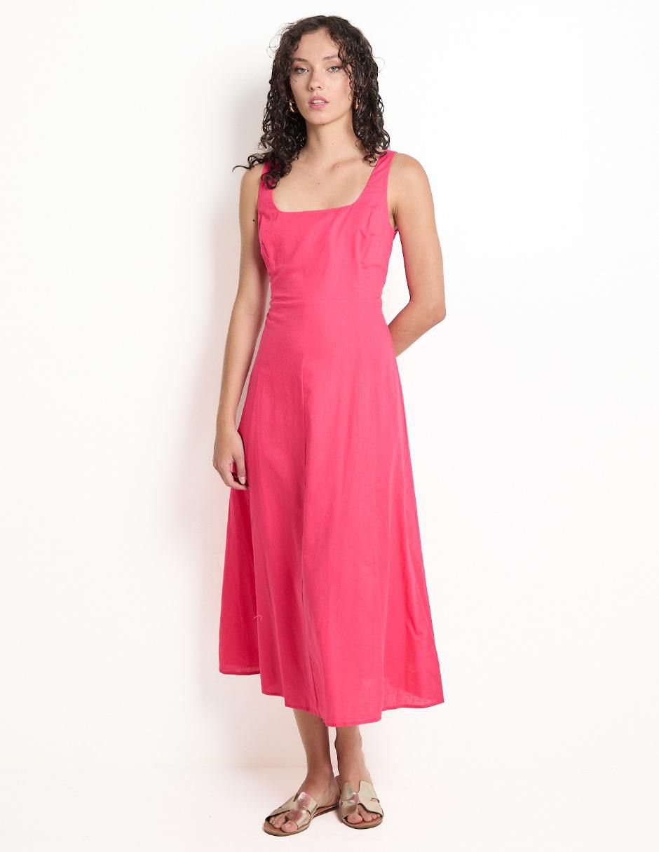 Vestido midi casual para mujer