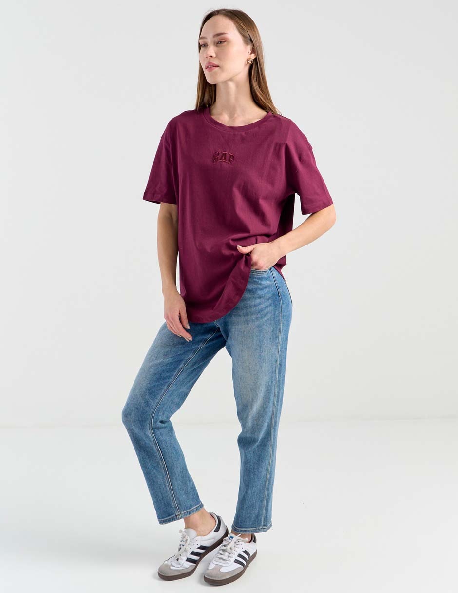 Playera manga corta cuello redondo mujer 3