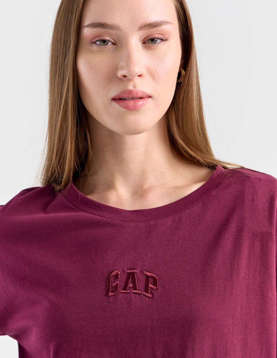 Playera manga corta cuello redondo mujer 4
