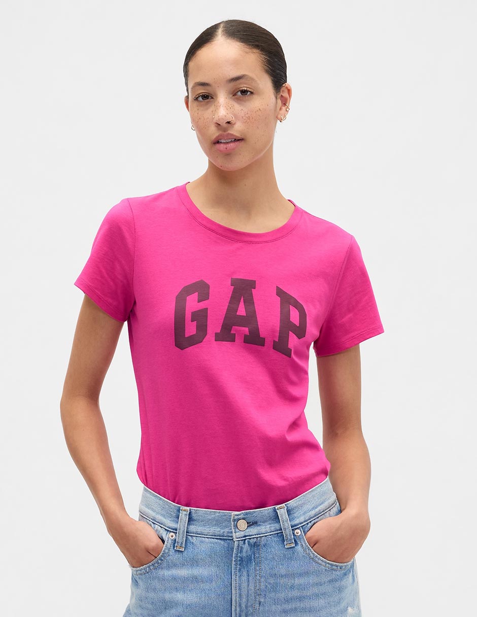 Playera manga corta cuello redondo para mujer Playera manga corta cuello redondo para mujer