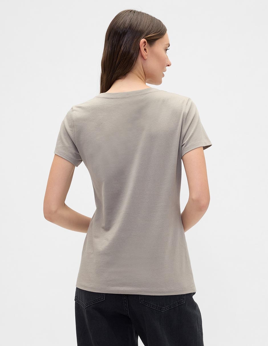 Playera manga corta cuello redondo para mujer 2
