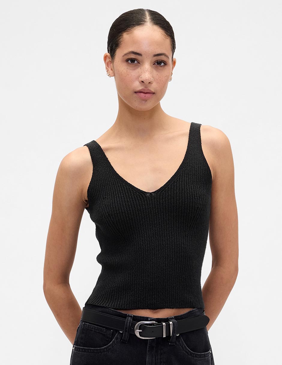 Playera cuello V para mujer