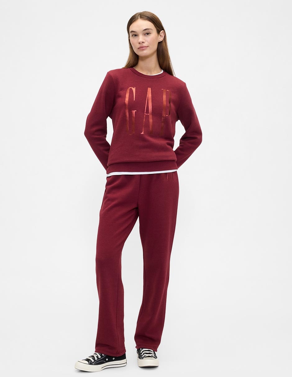 Pants regular con elástico para mujer