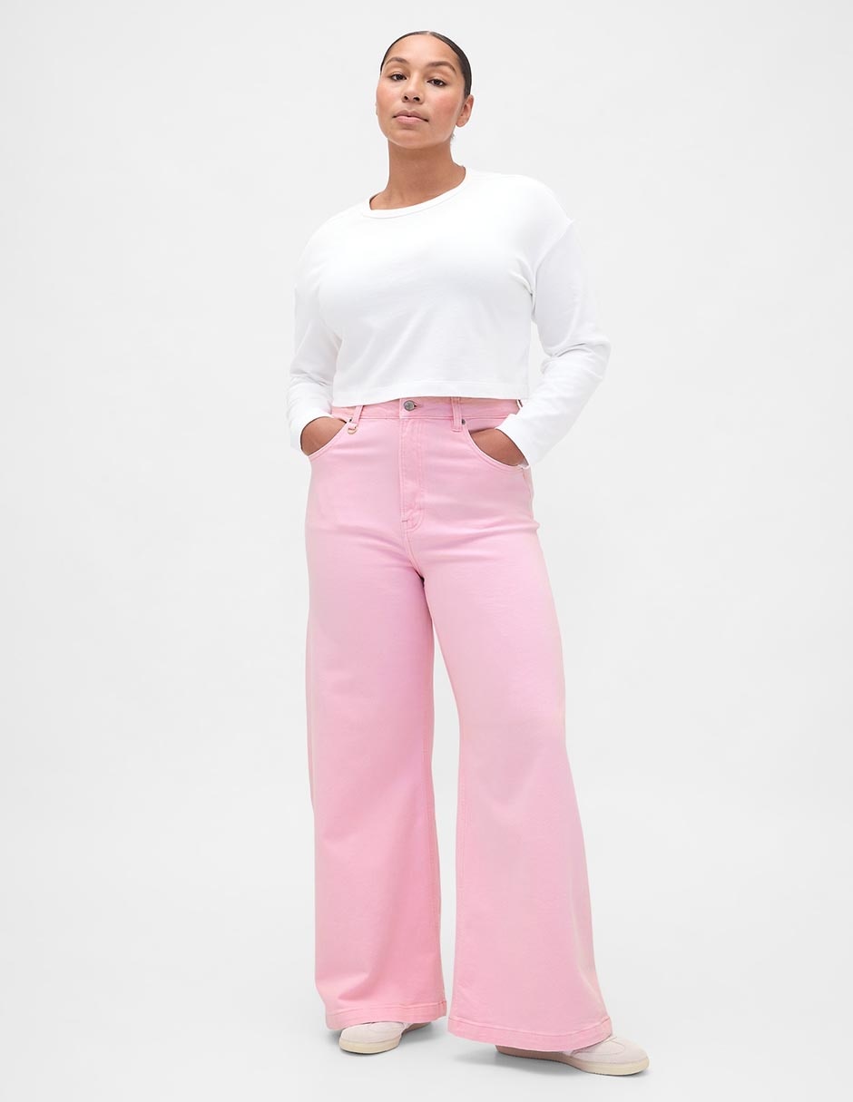 Jeans wide leg para mujer