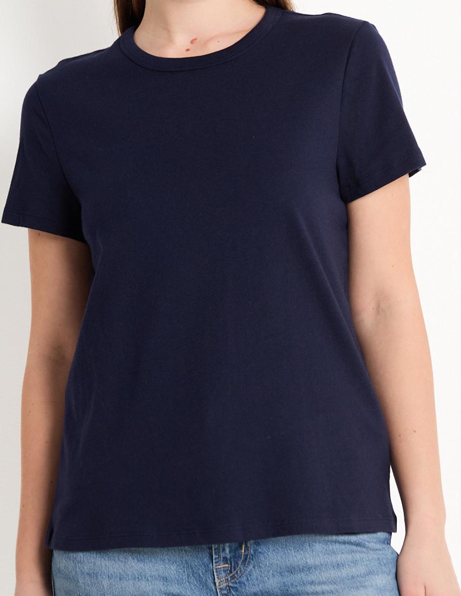 Playera manga corta cuello redondo mujer 5