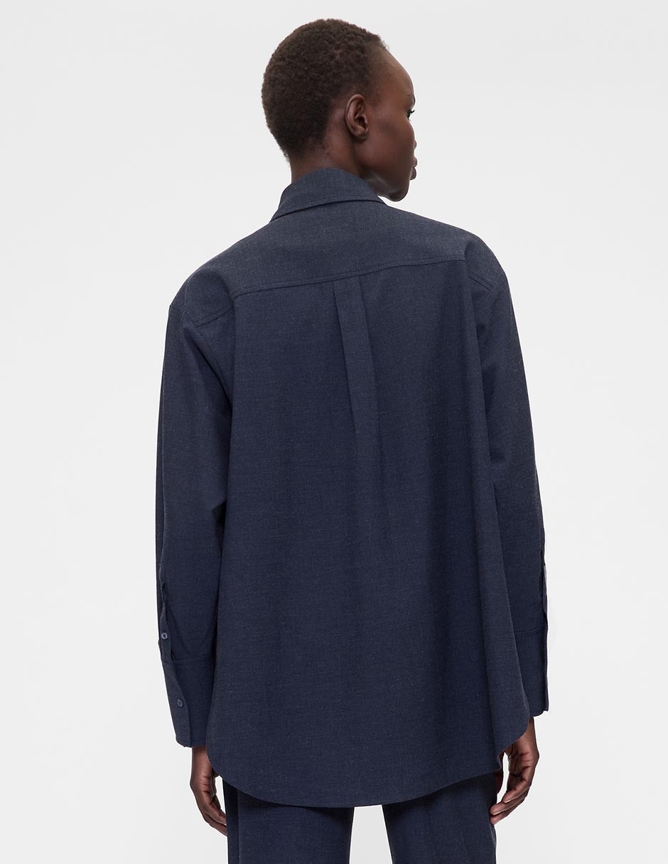 Blusa camisera manga larga para mujer 2