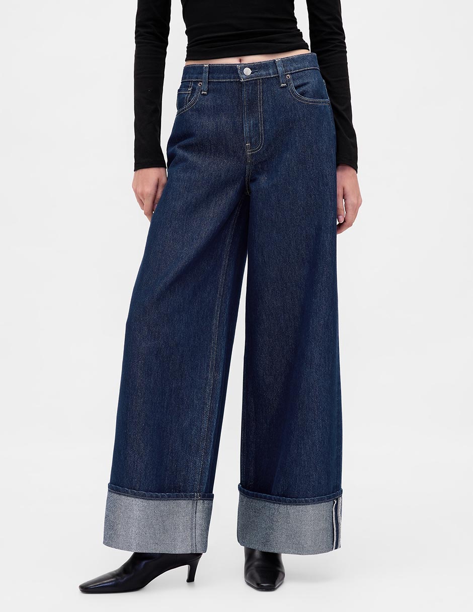 Jeans wide leg para mujer