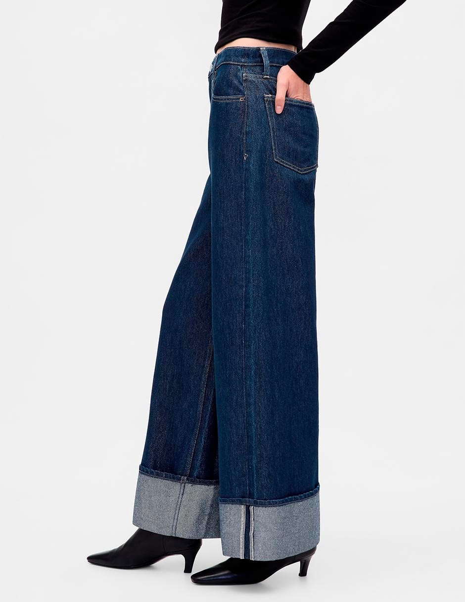 Jeans wide leg para mujer