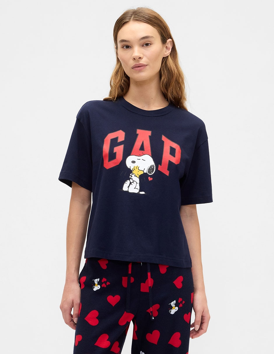 Playera manga corta cuello redondo para mujer Playera manga corta cuello redondo para mujer