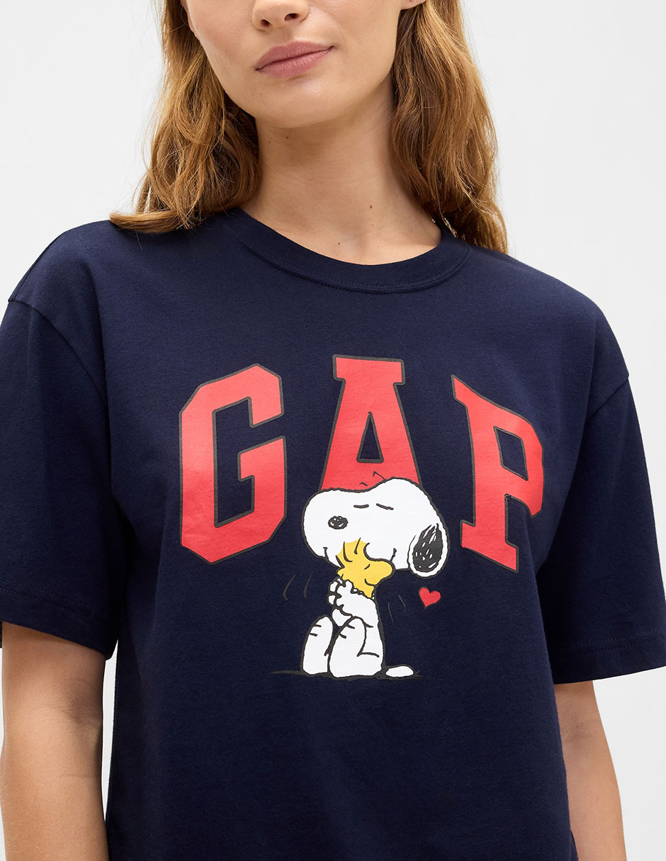 Playera manga corta cuello redondo para mujer 4